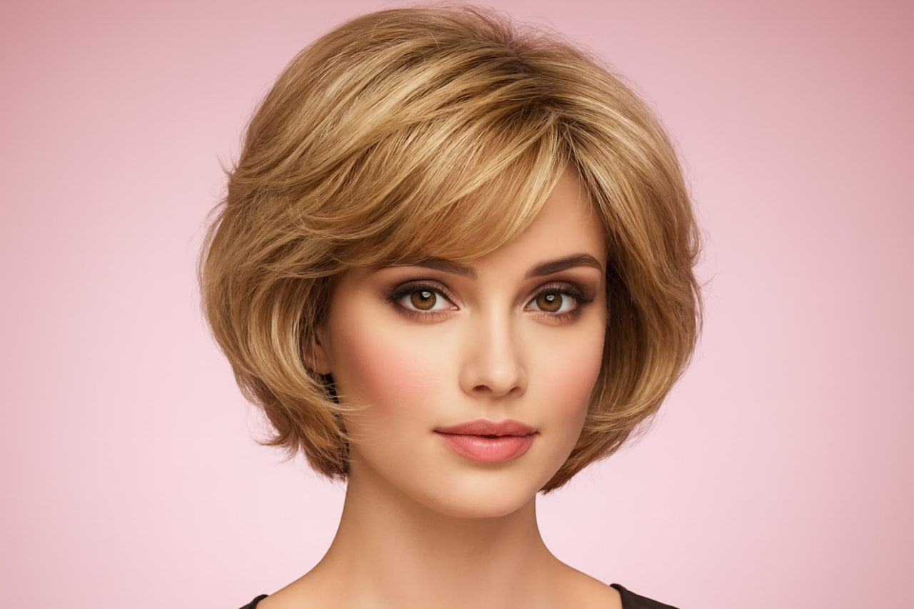Blonde natural bob wig