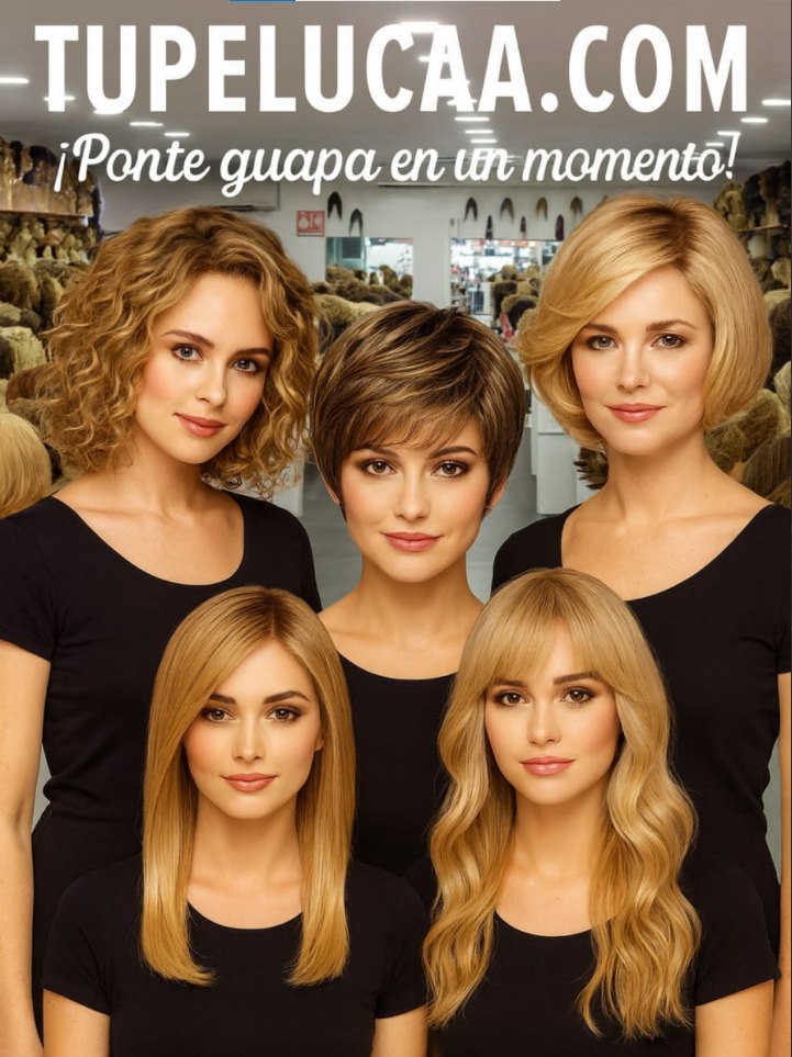 Natural wigs at TuPeluca.com showroom