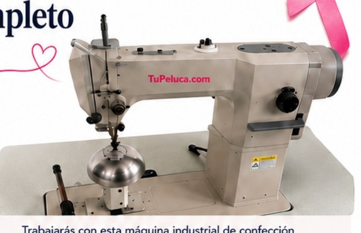 Professional industrial machine for making natural wigs