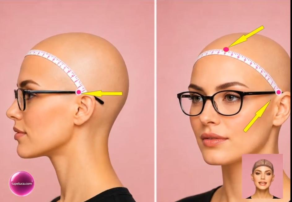 Tutorial para tomar las medidas de la cabeza antes de una peluca