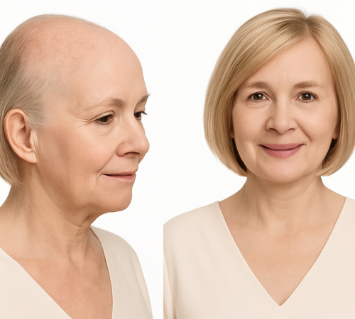 Voluminador natural bob rubio para alopecia extensa