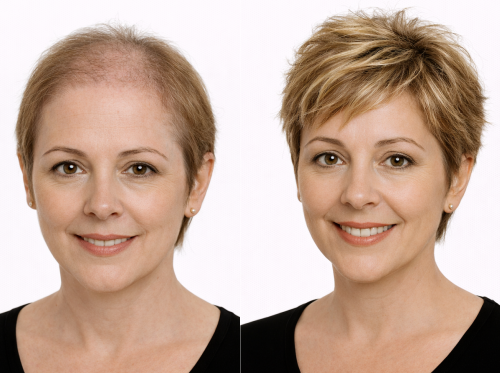 Voluminador natural corto con mechas para poca densidad
